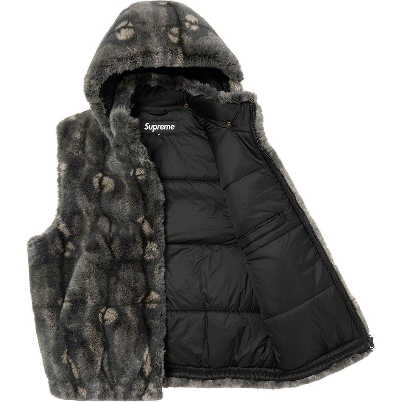 Faux Fur Hooded Vest | Supreme 21fw