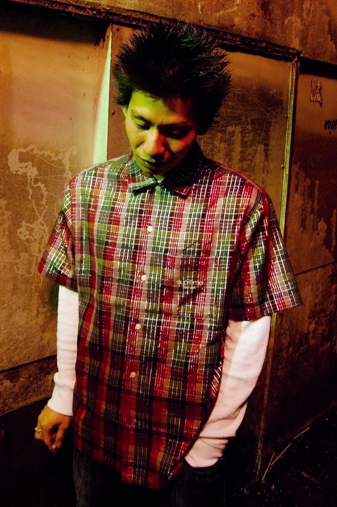 Metallic Plaid S/S Shirt | Supreme 23ss