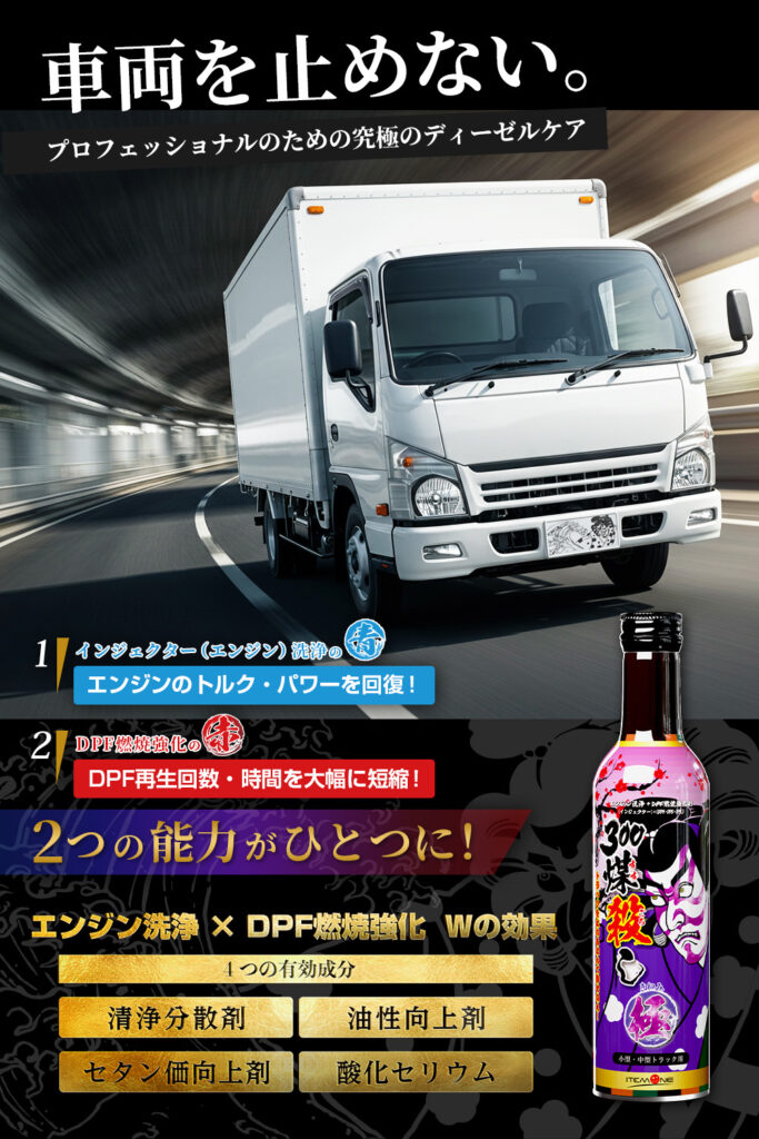 煤殺し 極300ml(エンジン洗浄＋DPF燃焼強化剤)-乗用車 - SUSU-GOROSHI