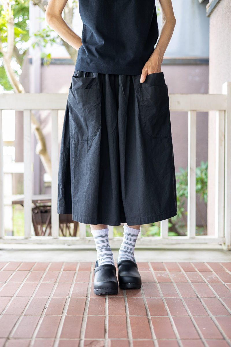 入荷を待ちわびて。homspun ダブルポケットギャザースカート – SUSCON