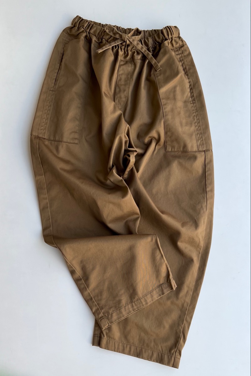 homspun 高密度ウェポンひも付き ワイドパンツ - SUSCON + RUSTIC