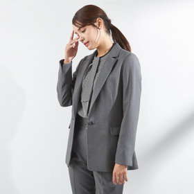 SILVER LINE】【年間】1釦シングルパンツスーツ/ネイビー