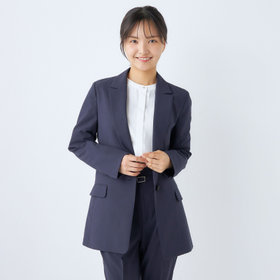 SL】【秋冬】1釦シングルパンツスーツ/ブルー/ウォッシャブル/※パンツ