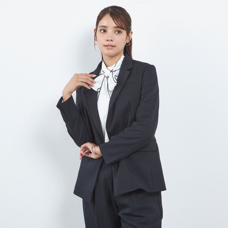 SL】【秋冬】6釦2掛けダブルワイドパンツスーツ/ベージュ/ウエスト内側