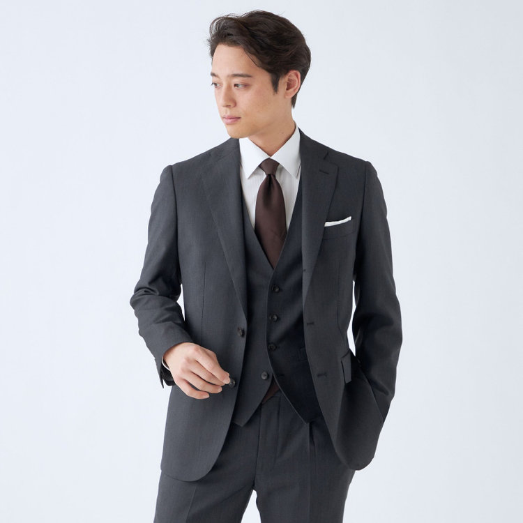 CLASSICO TAPERED】【年間】3釦段返りシングルスリーピーススーツ 2