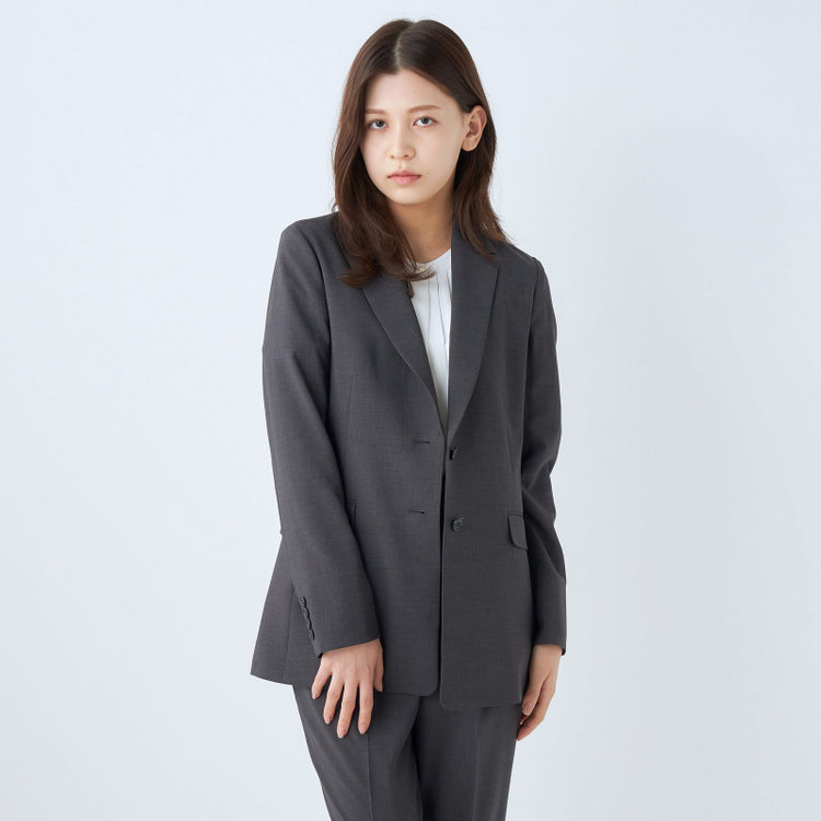 SL】【年間】2釦シングルパンツスーツ/グレー/ウォッシャブル