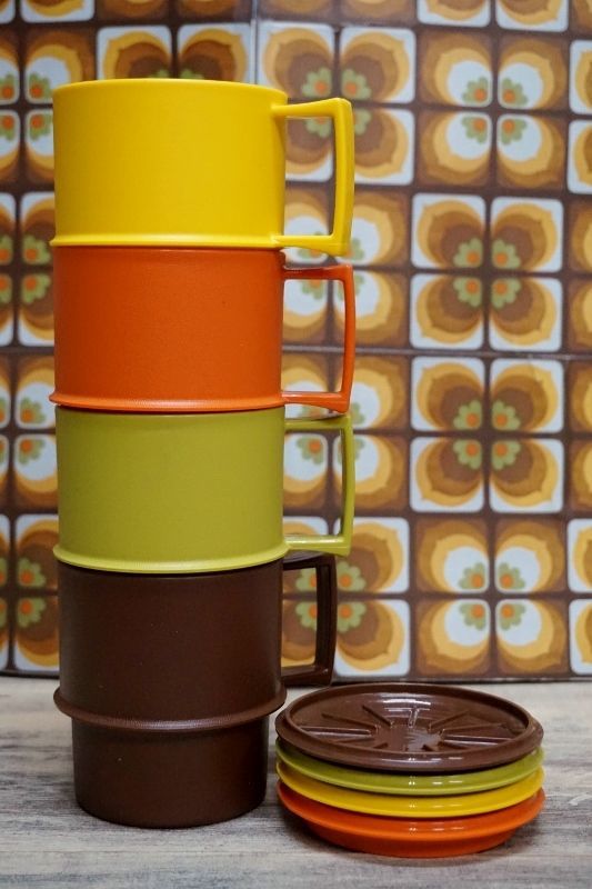 Tupperware オールドタッパーウェア スタッキングマグ カバー