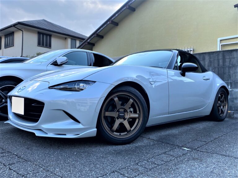 NDロードスターにレイズ TE37ソニックのアルミホイールを取り付け