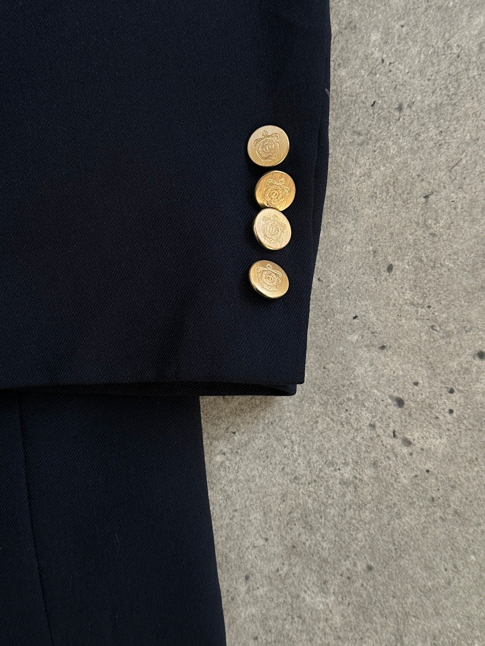 Christian Dior Monsieur 1980s Bespoke Button Double Breasted Blazer -